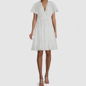 Kobi Halperin Casey Tiered Drawstring Dress